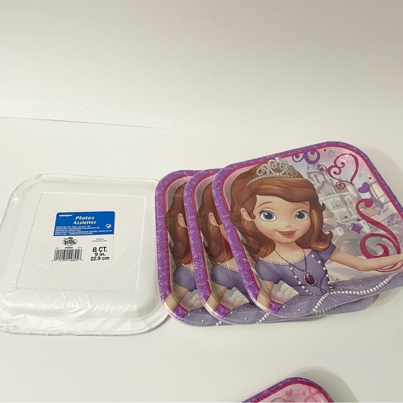Sofia The First Birthday Party Supplies Plates Napkins Tablecover Princess - Picture 10 of 14